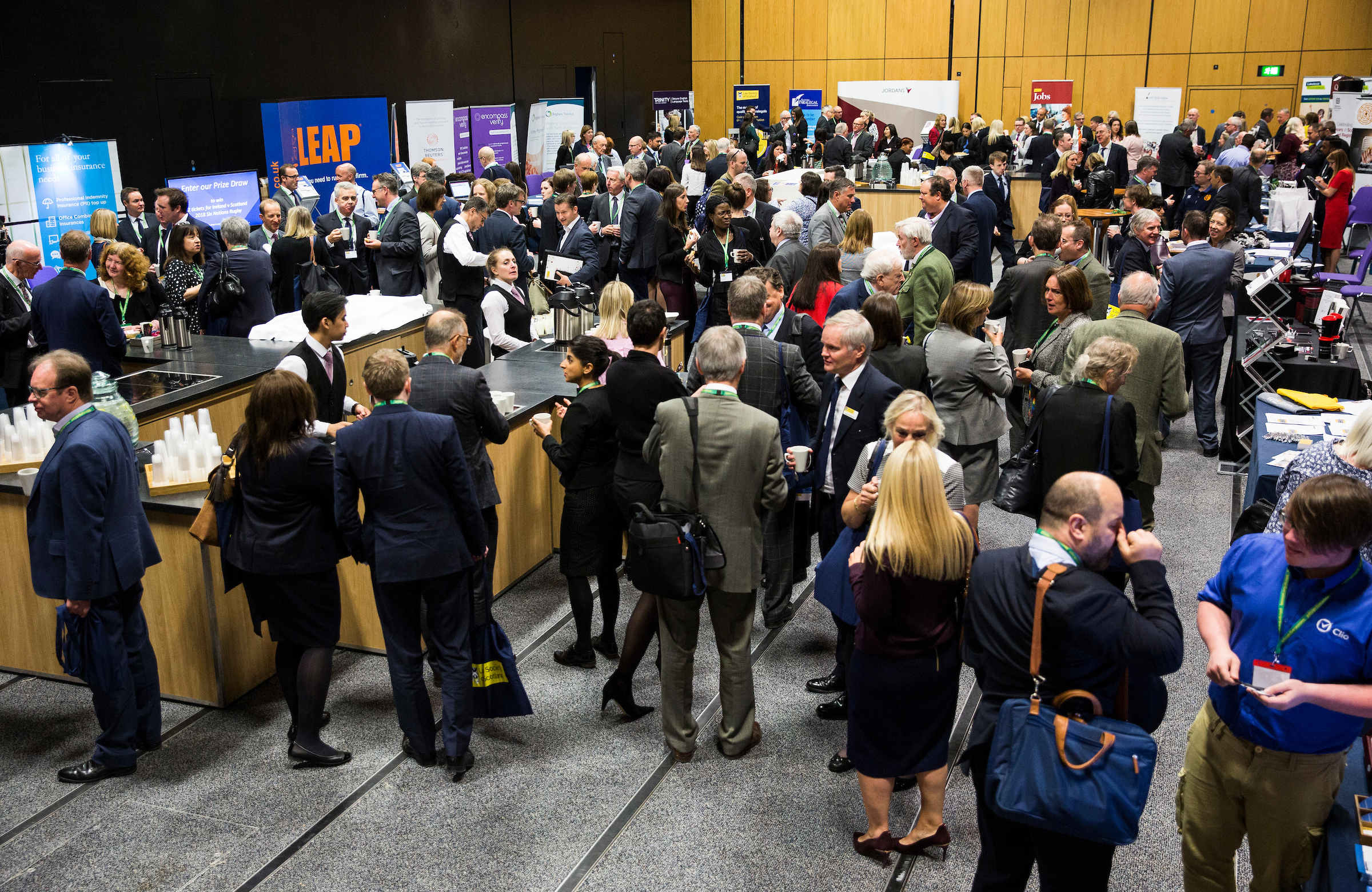 Refreshments and networking in the exhibition area